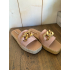 Roze gesp slipper